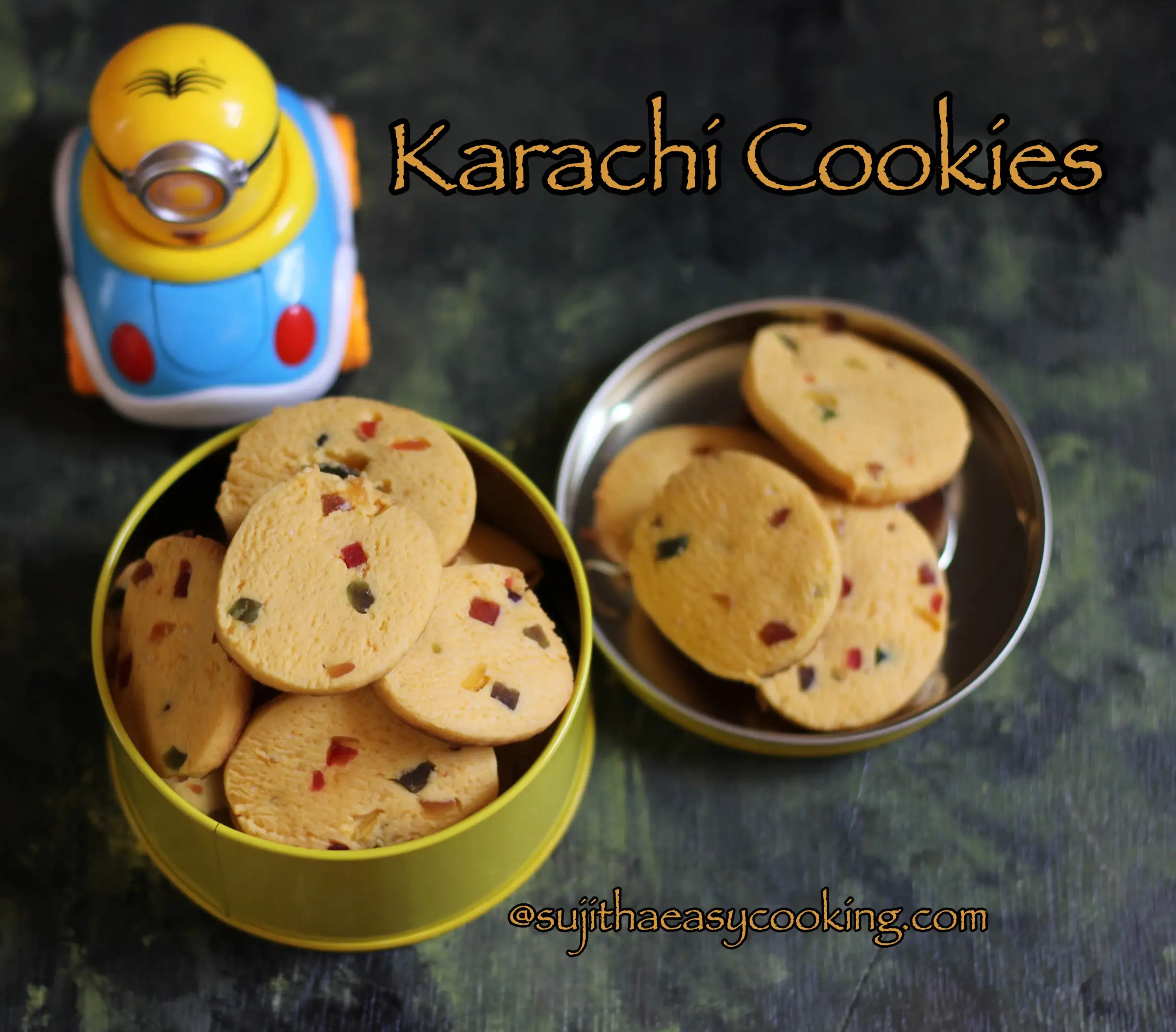 How to Make Karachi Cookies/Tutti Frutti Cookies