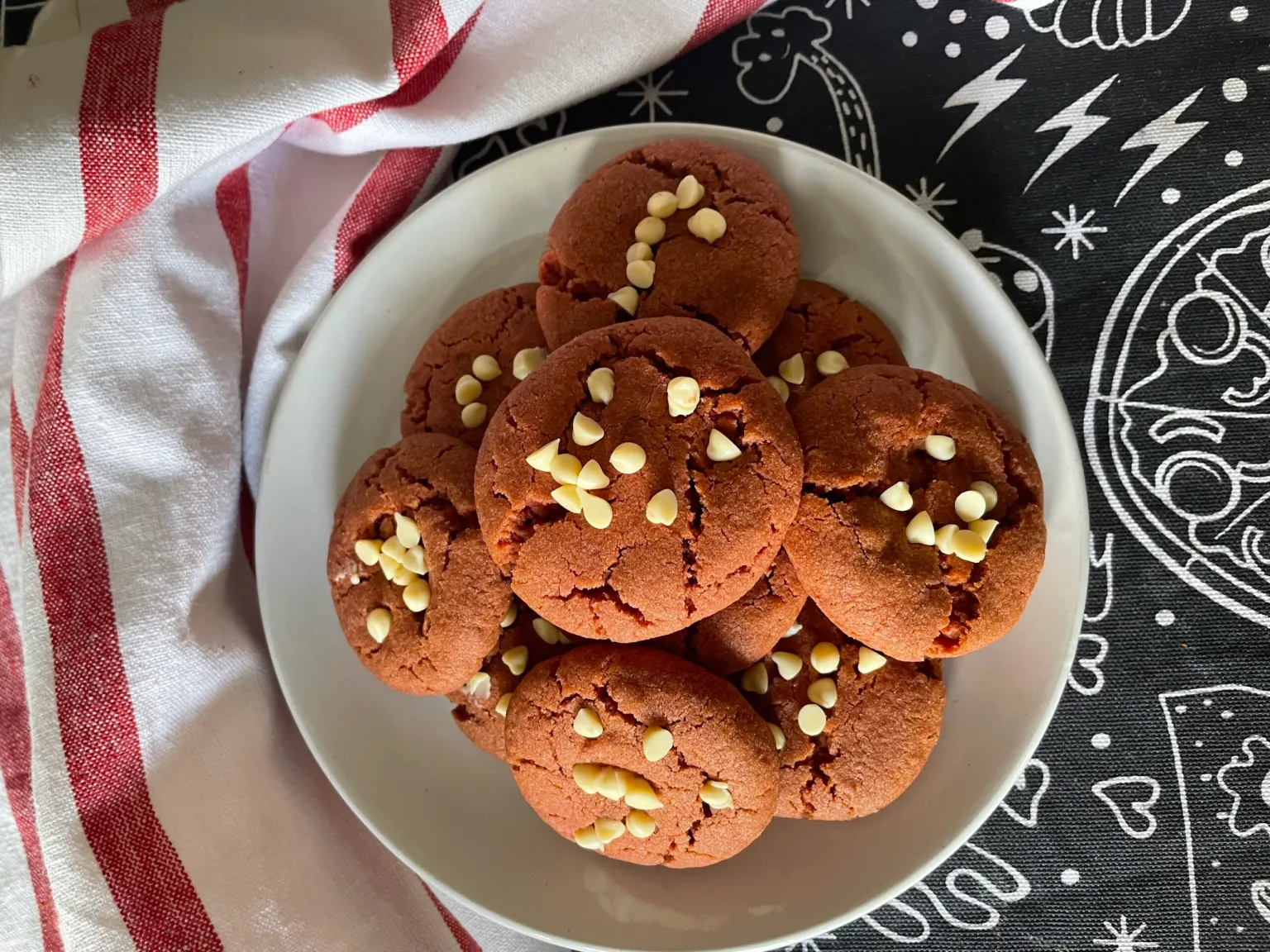 How to make Eggless Red Velvet Cookies