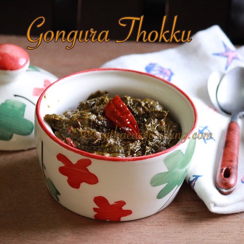 How to make Gongura Thokku/Sorrel Leaves Thokku