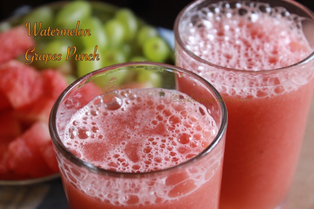 How to make Watermelon Grapes Punch